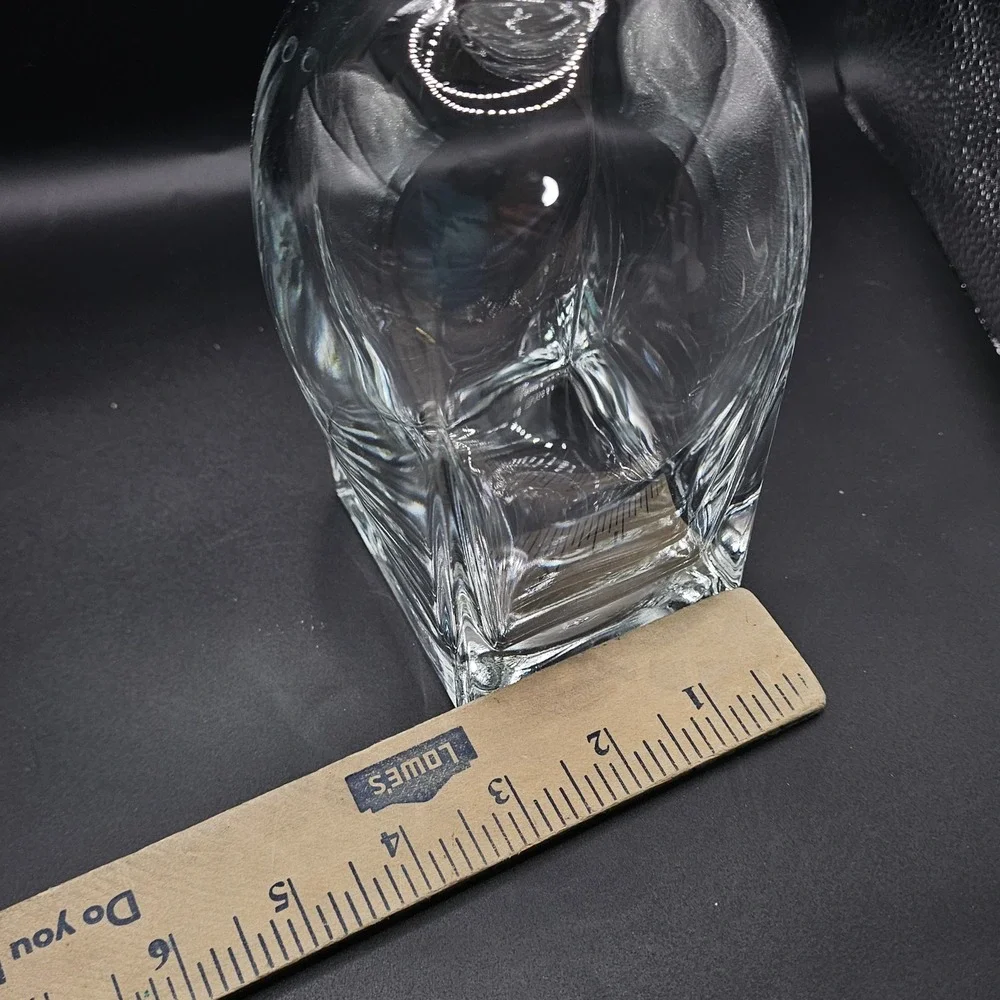 Luigi Bormioli Rossini Crystal Decanter w Stopper Whiskey Liquor Barware 9.5